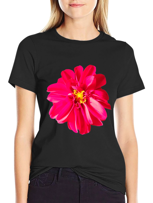 Bold Floral Graphic Tee - Vivid Flower Design