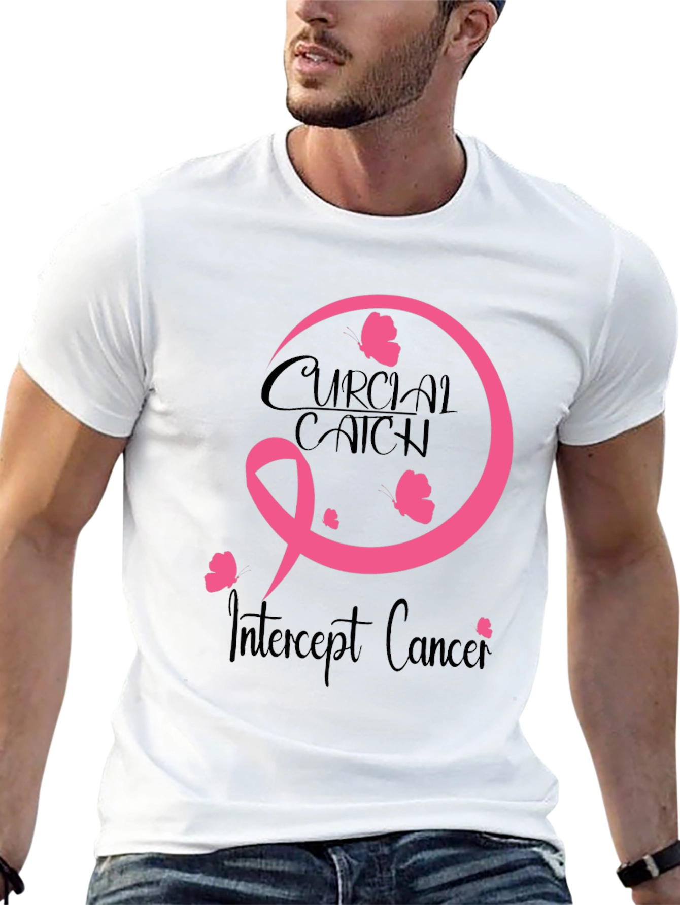Crucial Catch Intercept Cancer Awareness T-Shirt