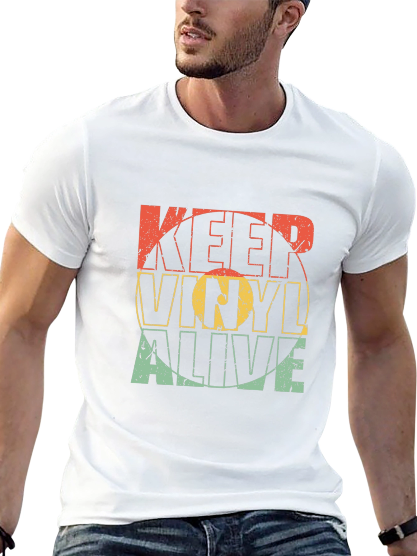 Keep Vinyl Alive Retro Graphic Tee