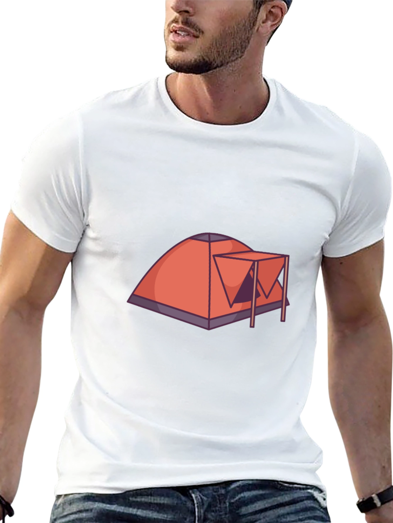 Camping Tent Graphic Tee - Adventure Ready!