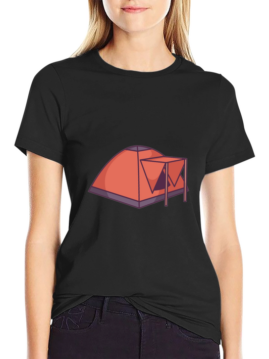 Camping Tent Graphic Tee - Adventure Ready!