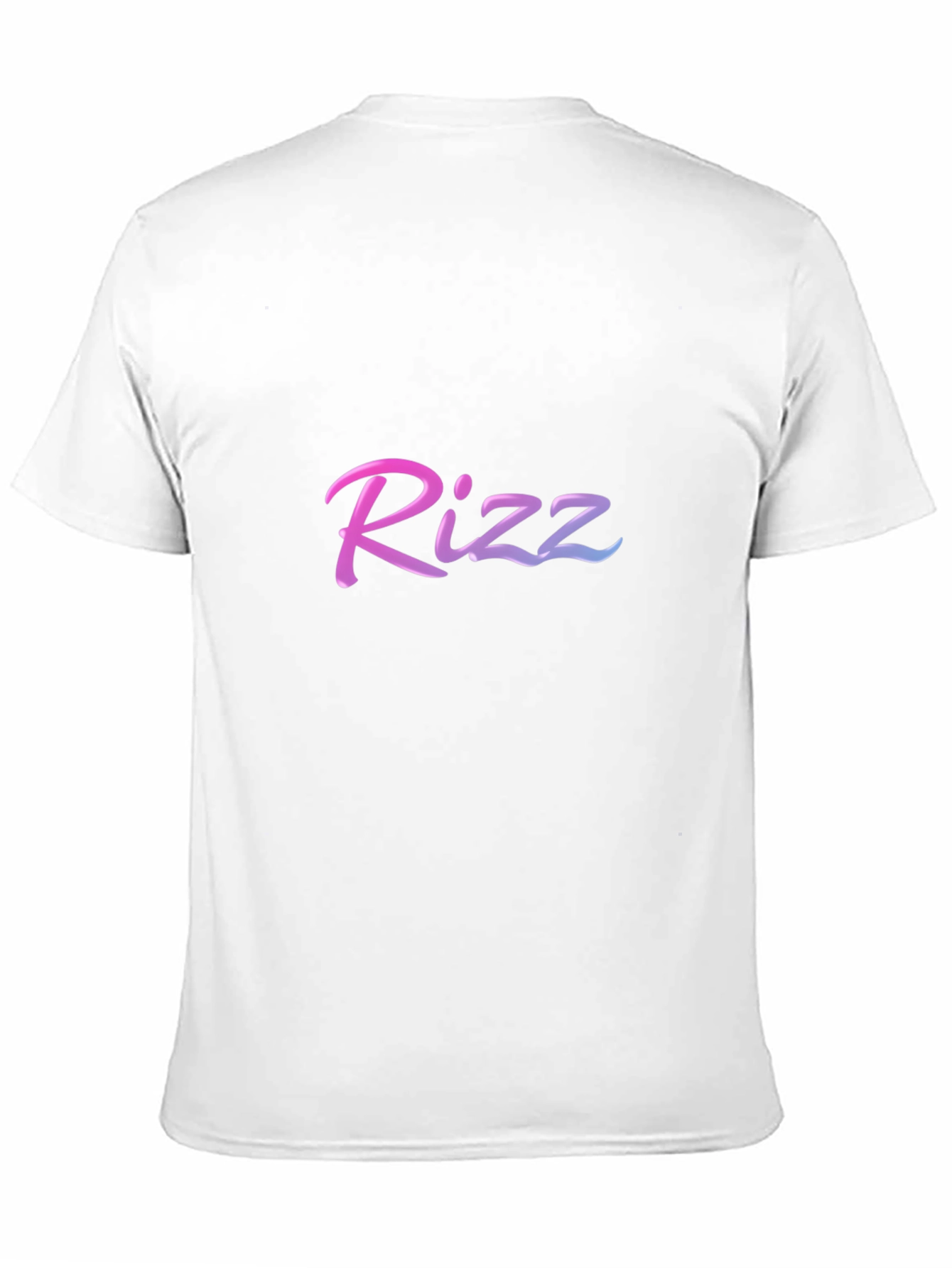 Stylish Rizz Gradient Graphic Black T-Shirt