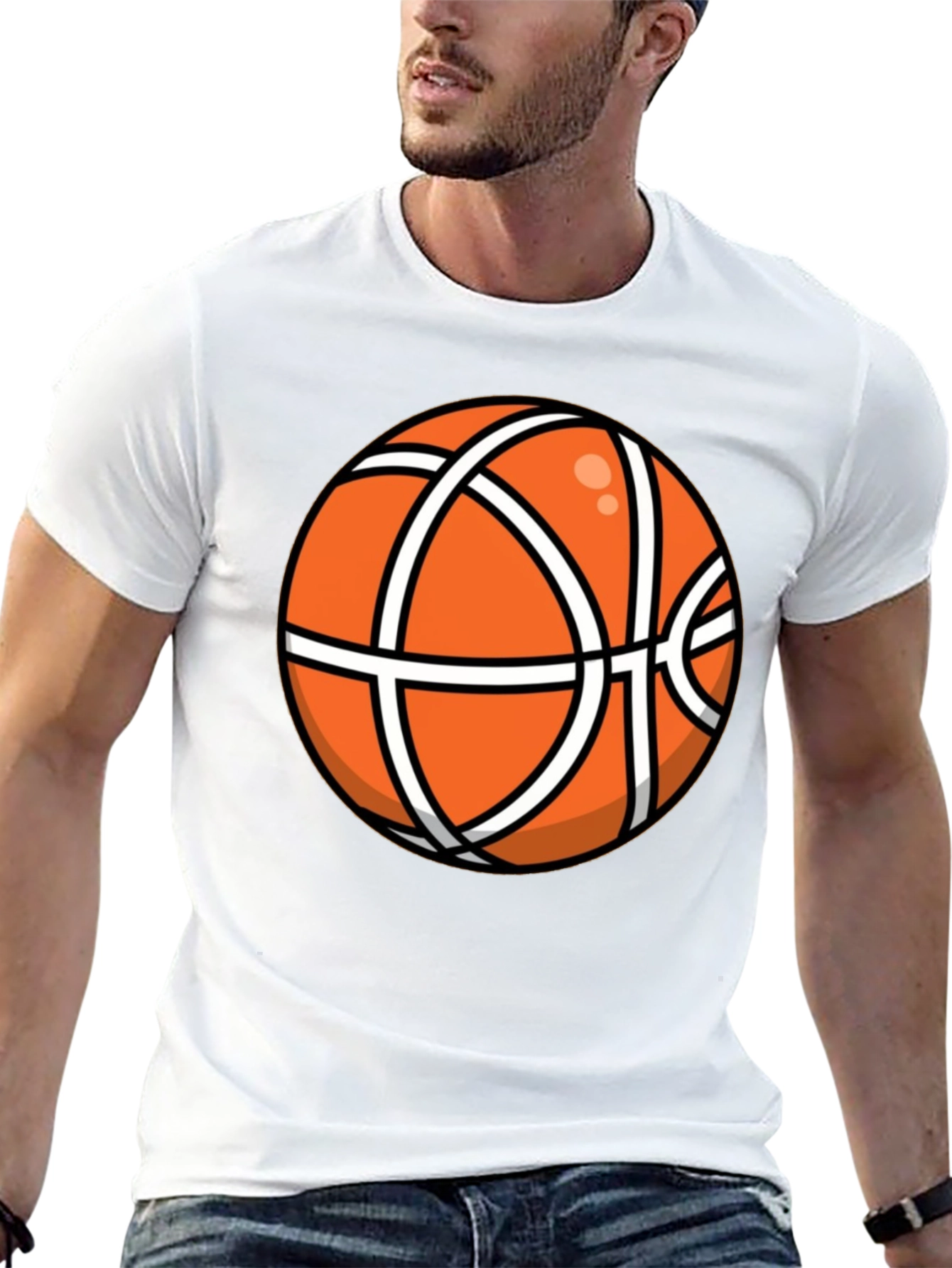 Basketball Graphic Black T-Shirt