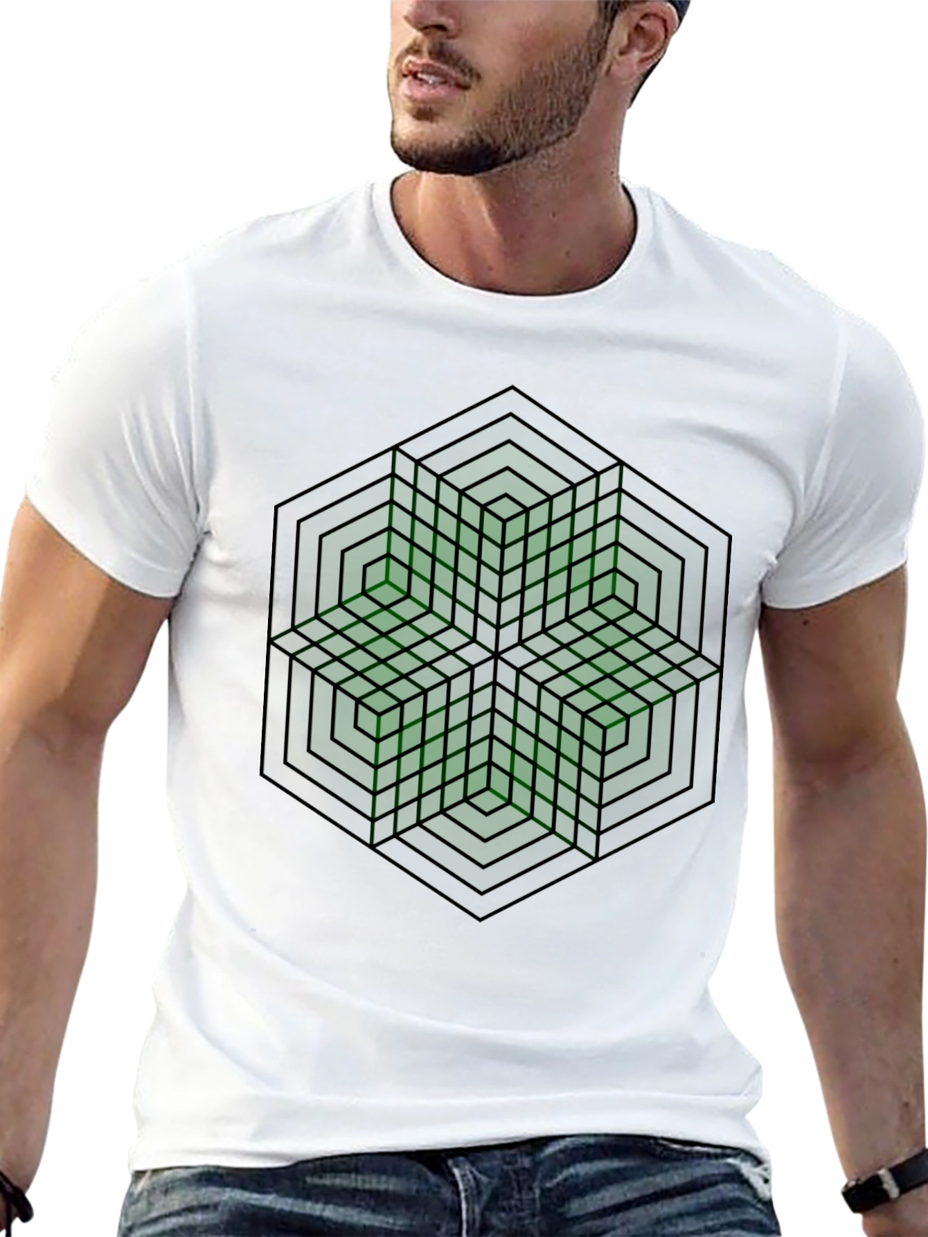 Geometric Illusion T-Shirt