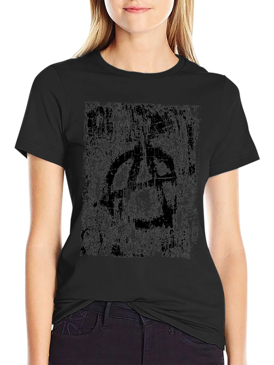 Distressed Graphic Black T-Shirt