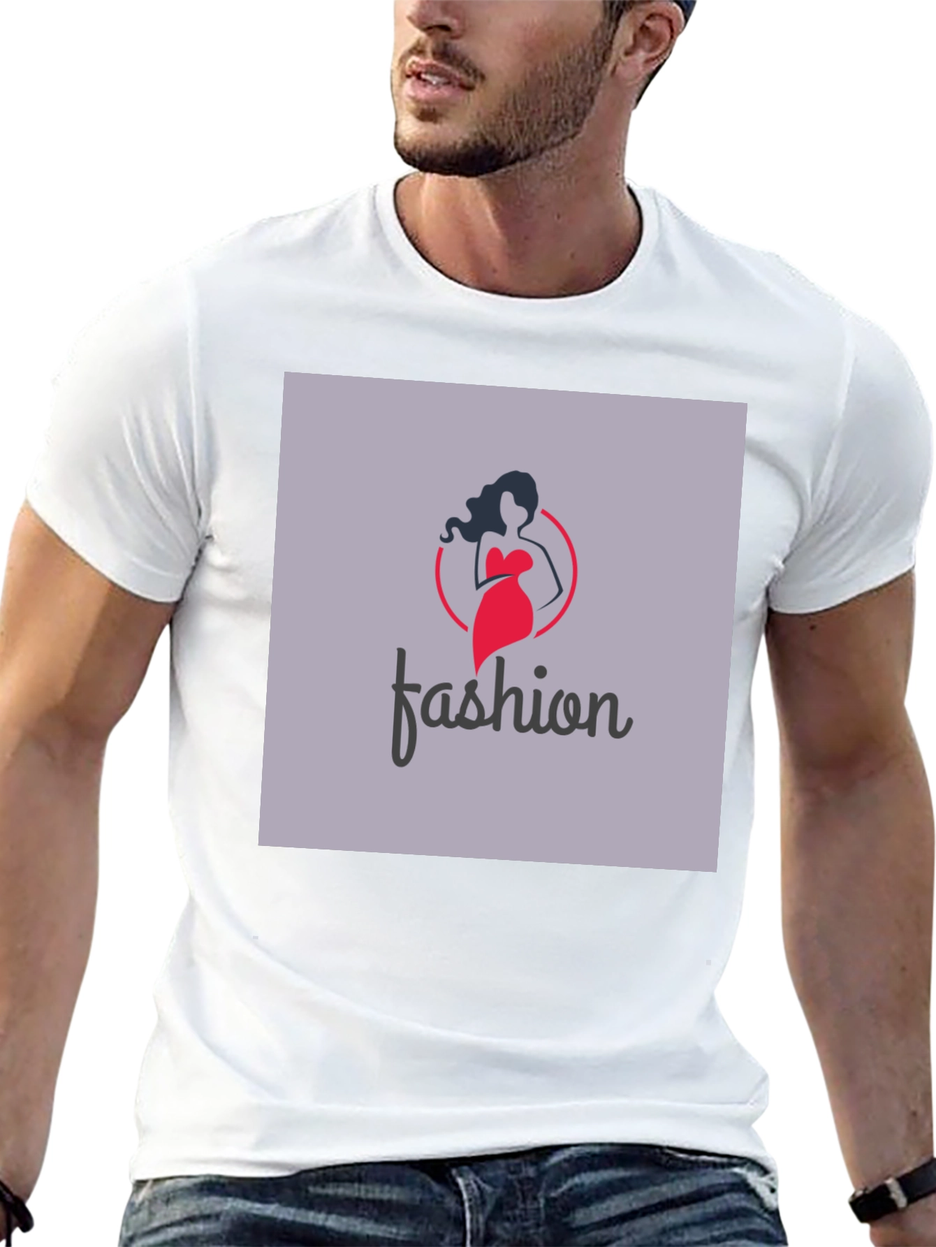 Stylish Fashion Logo Black T-Shirt