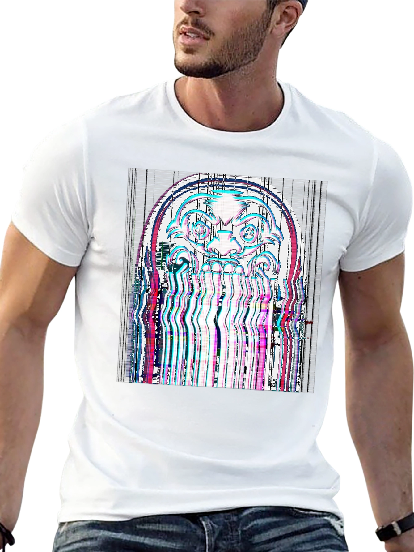 Glitch Art Tee - Unique Distorted Graphic