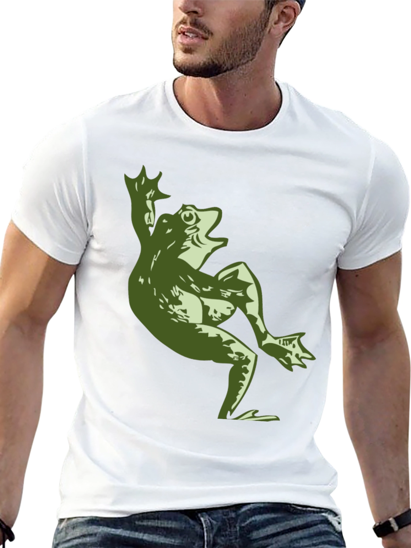 Frog Graphic Print T-Shirt