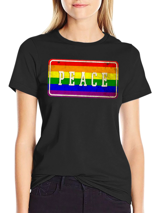 Rainbow Peace Sign T-Shirt - Pride Apparel