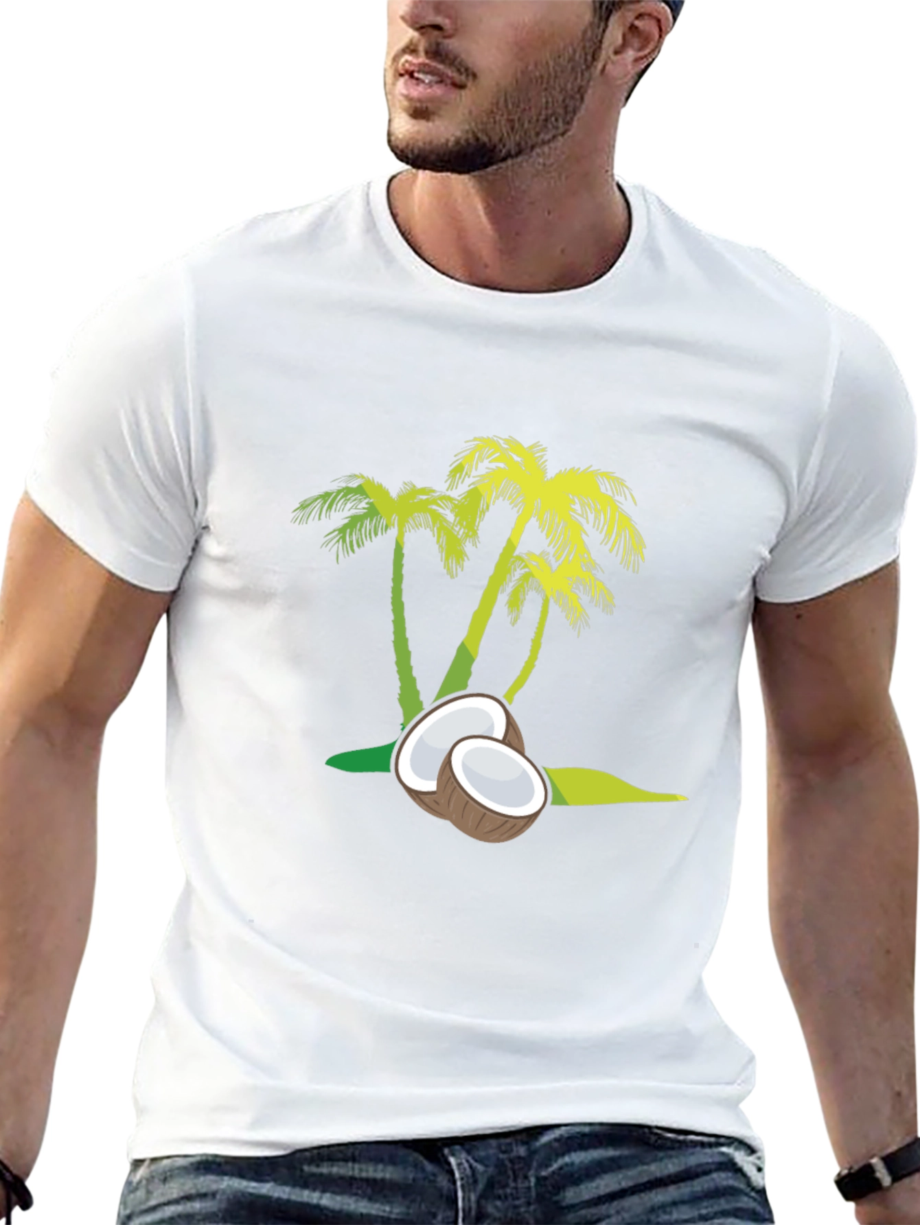 Coconut Palm Tee - Tropical Vibes Only!