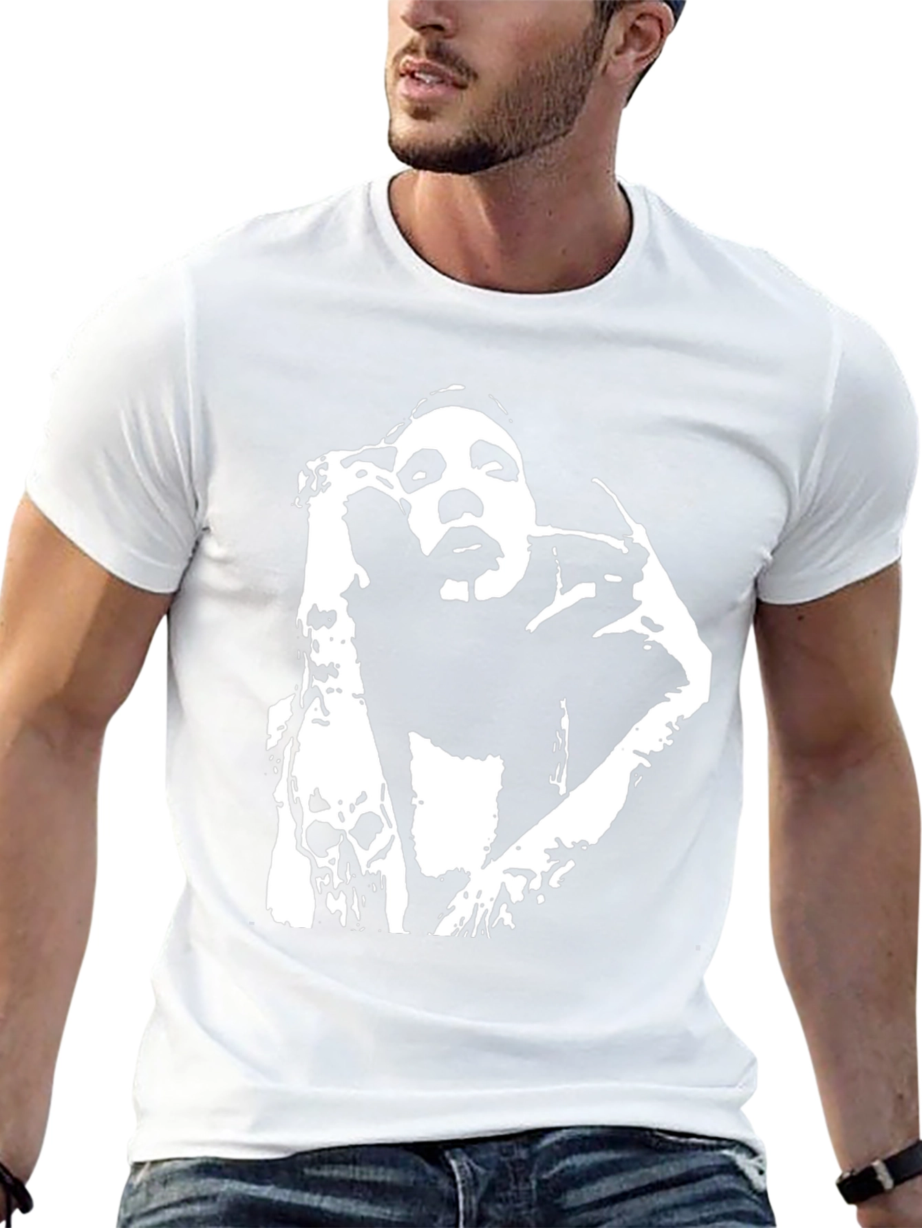 Marilyn Manson Graphic Print Black T-Shirt
