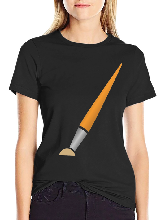 Brush Graphic Black T-Shirt