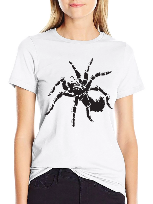 Black Spider Graphic Tee - Creepy Cool Design
