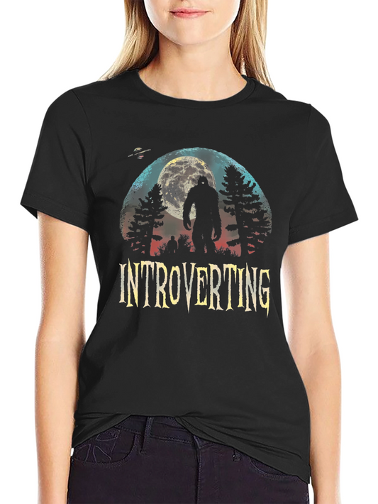 Introverting Bigfoot Graphic T-Shirt
