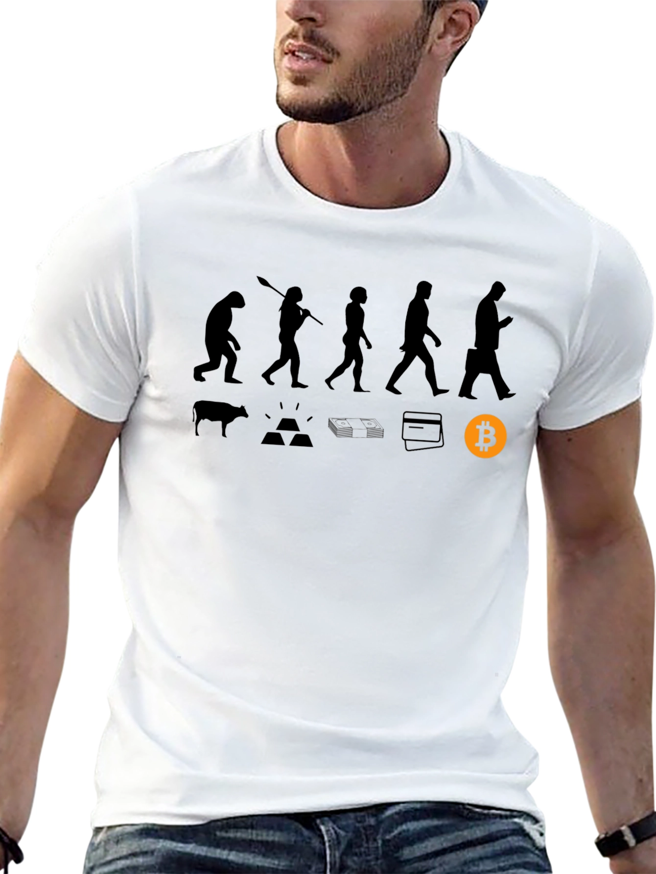Bitcoin Evolution T-Shirt - Black