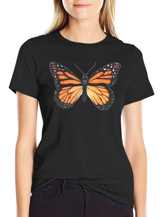 Butterfly Graphic Black T-Shirt