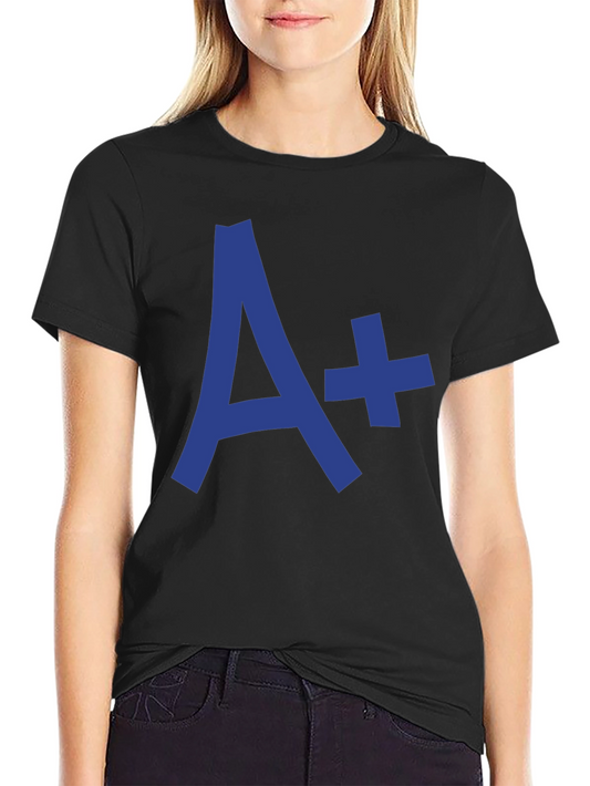 A+ Black Graphic Tee