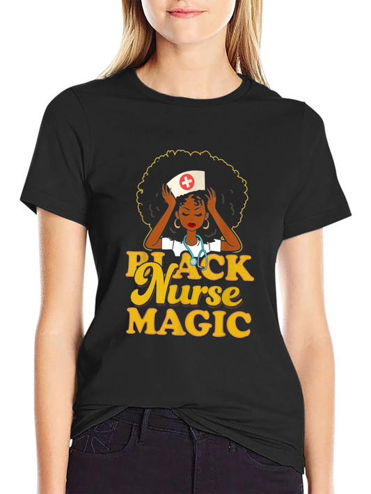 Black Nurse Magic T-Shirt