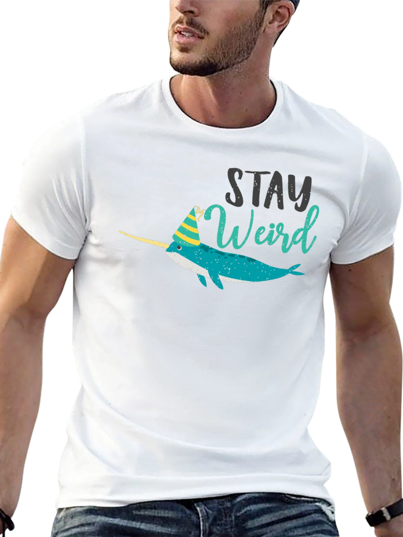 Stay Weird Narwhal Tee
