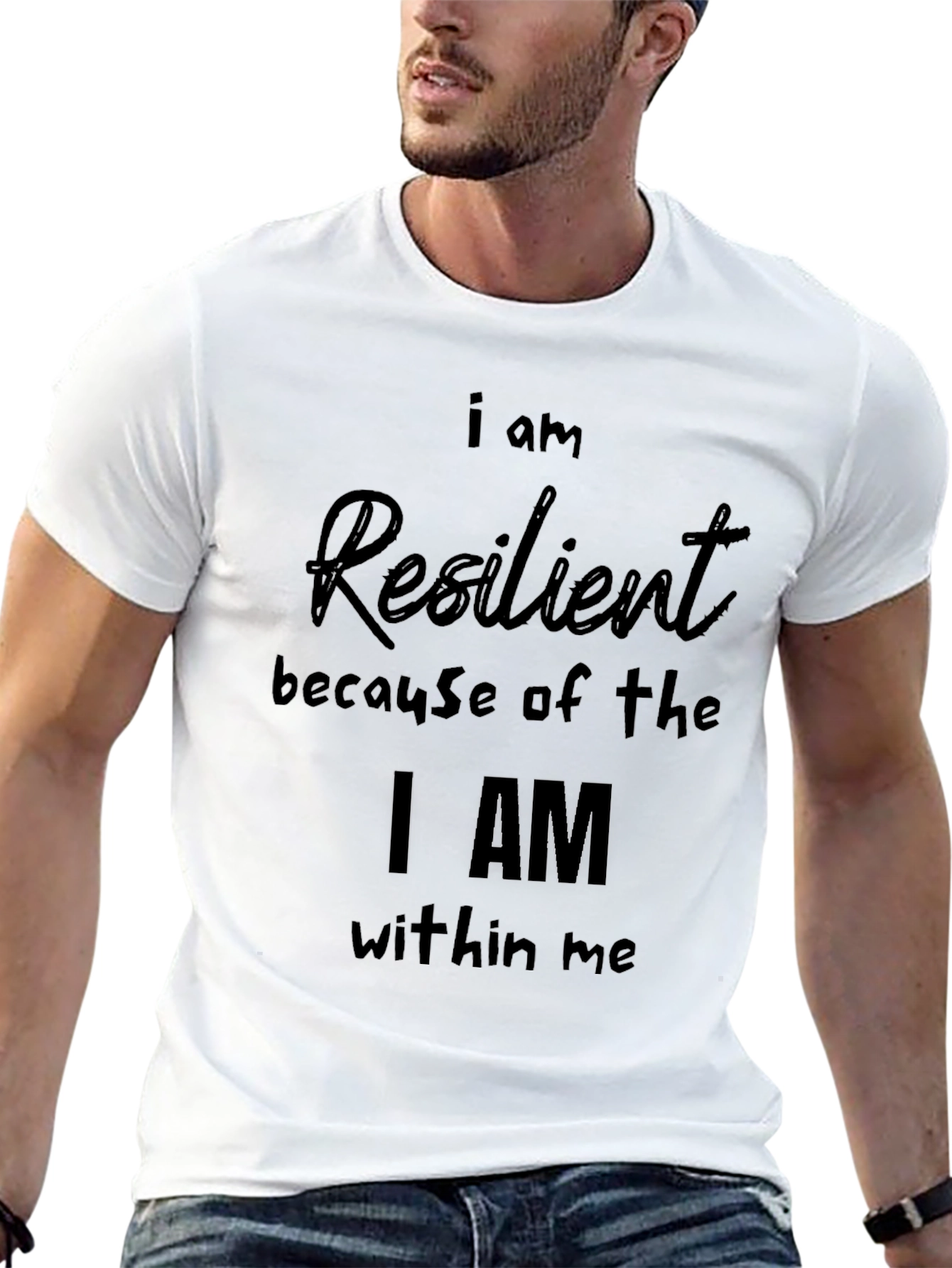 Resilient Statement Black T-Shirt