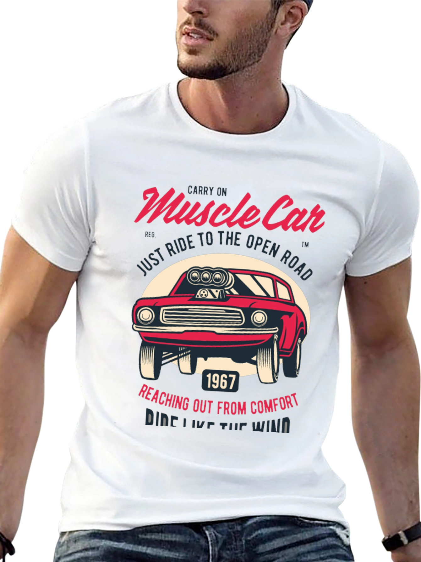 Muscle Car Graphic T-Shirt - Ride Like the Wind!