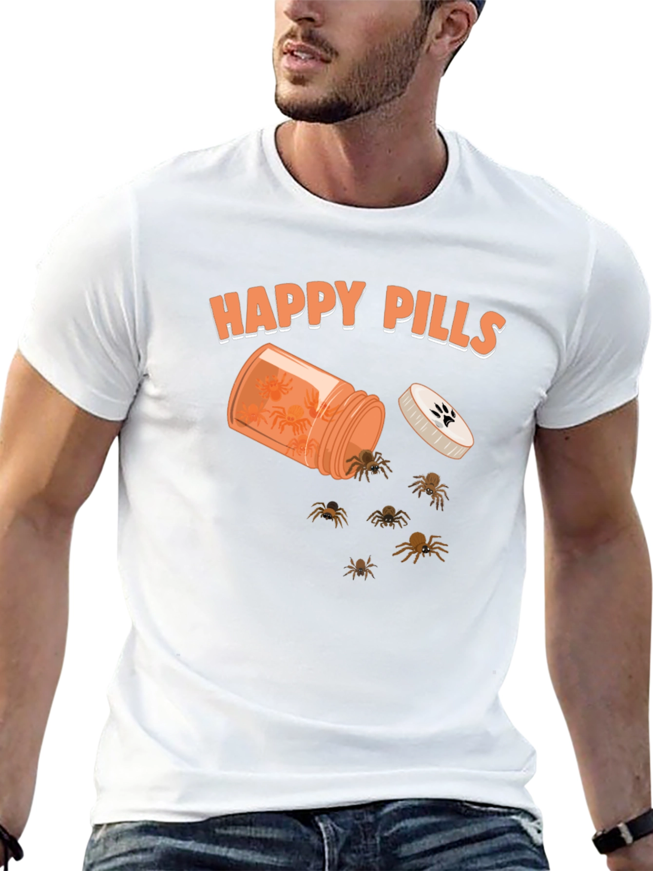 Happy Pills Spider Graphic Tee