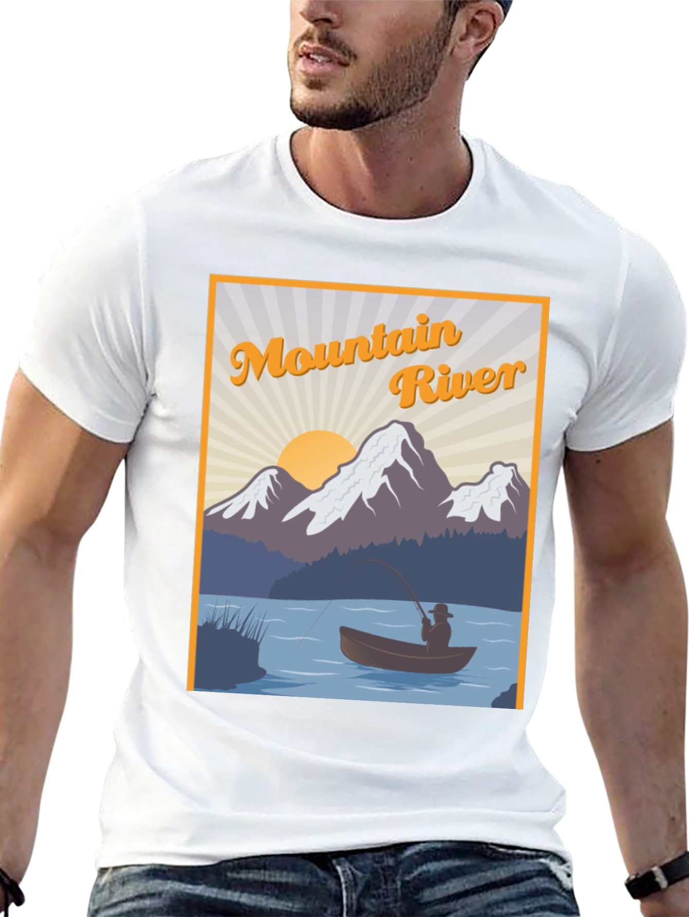 Mountain River Fishing T-Shirt
