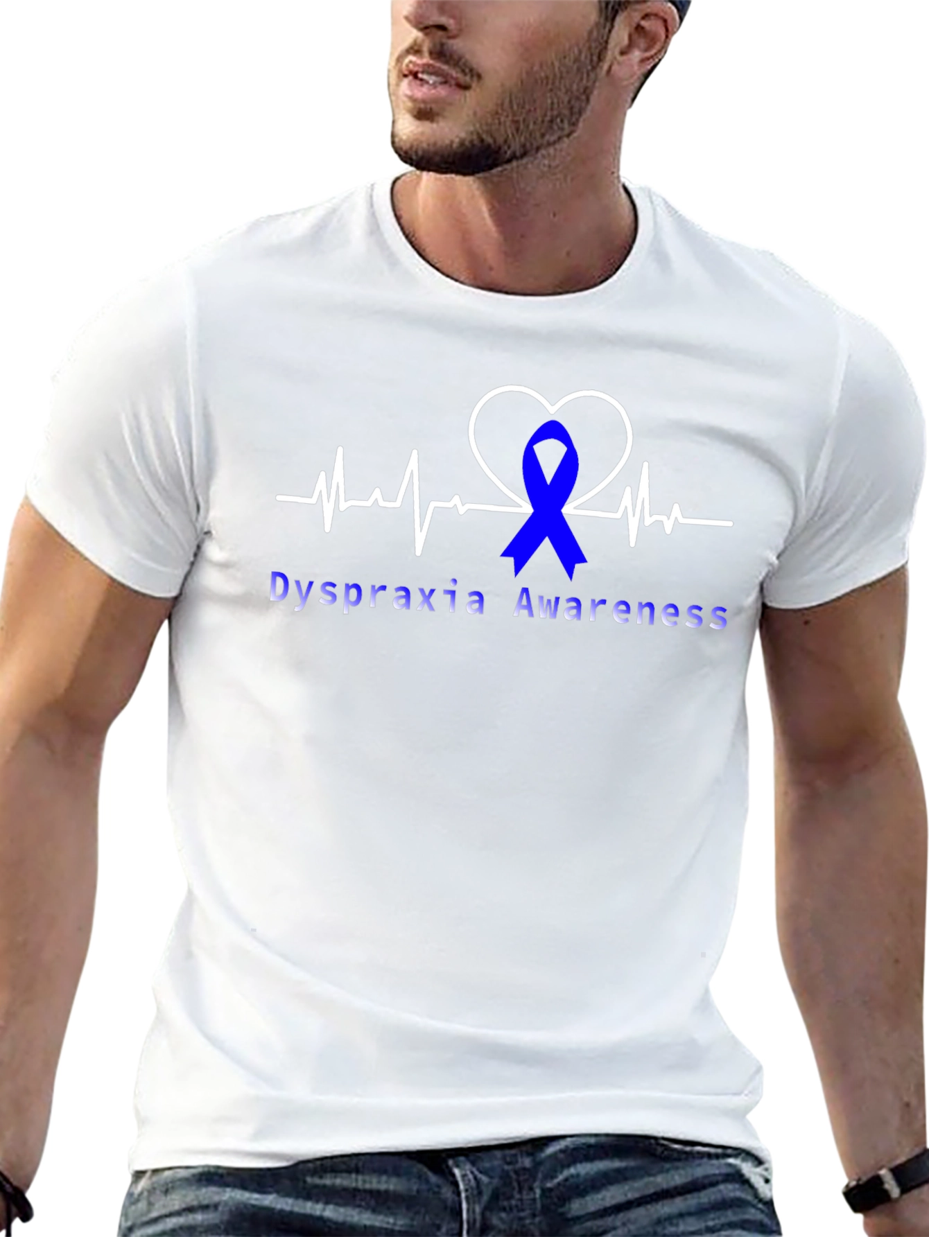 Dyspraxia Awareness Heartbeat T-Shirt