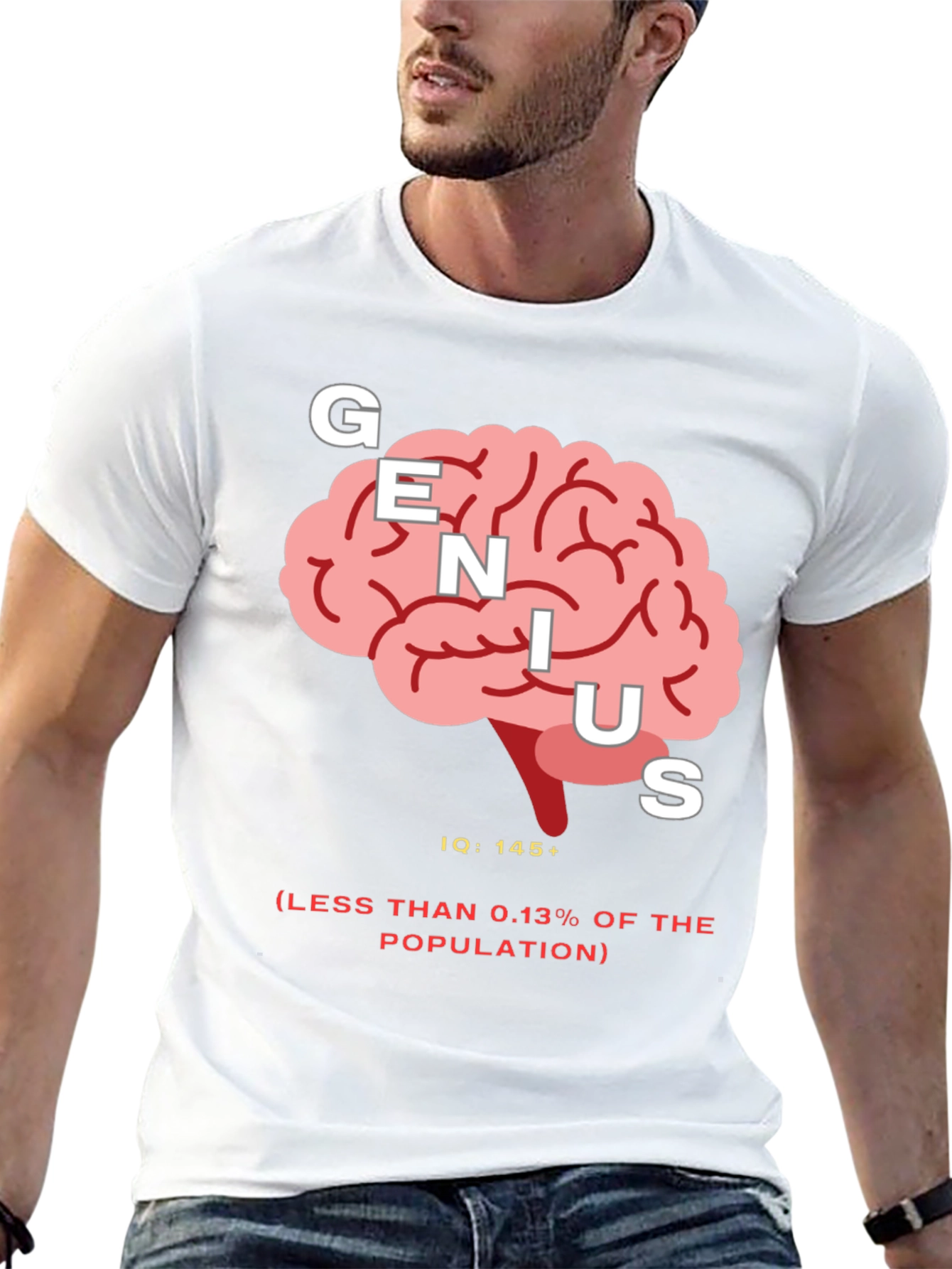 Genius IQ Brain Graphic Tee