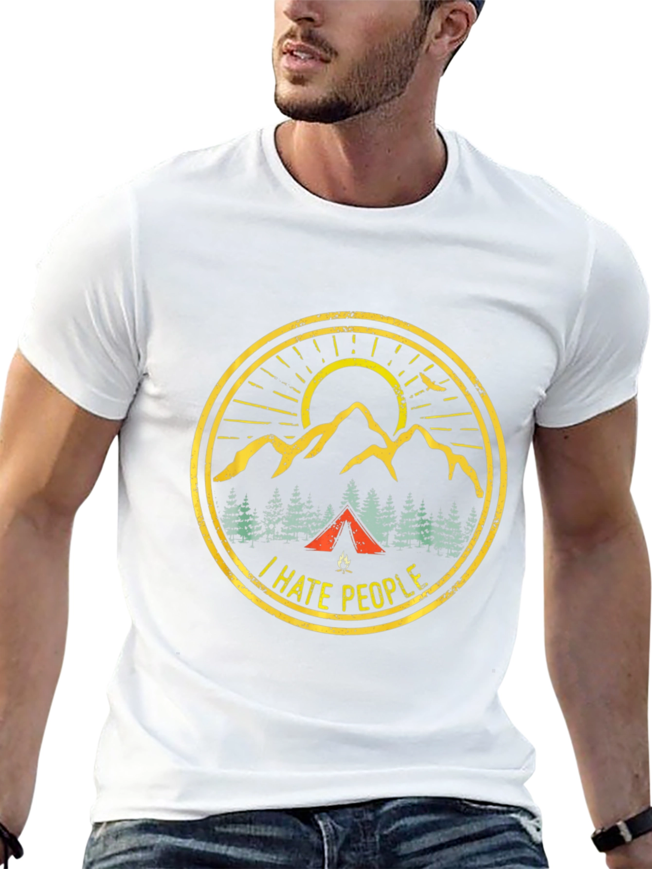 I Hate People Camping Graphic Tee