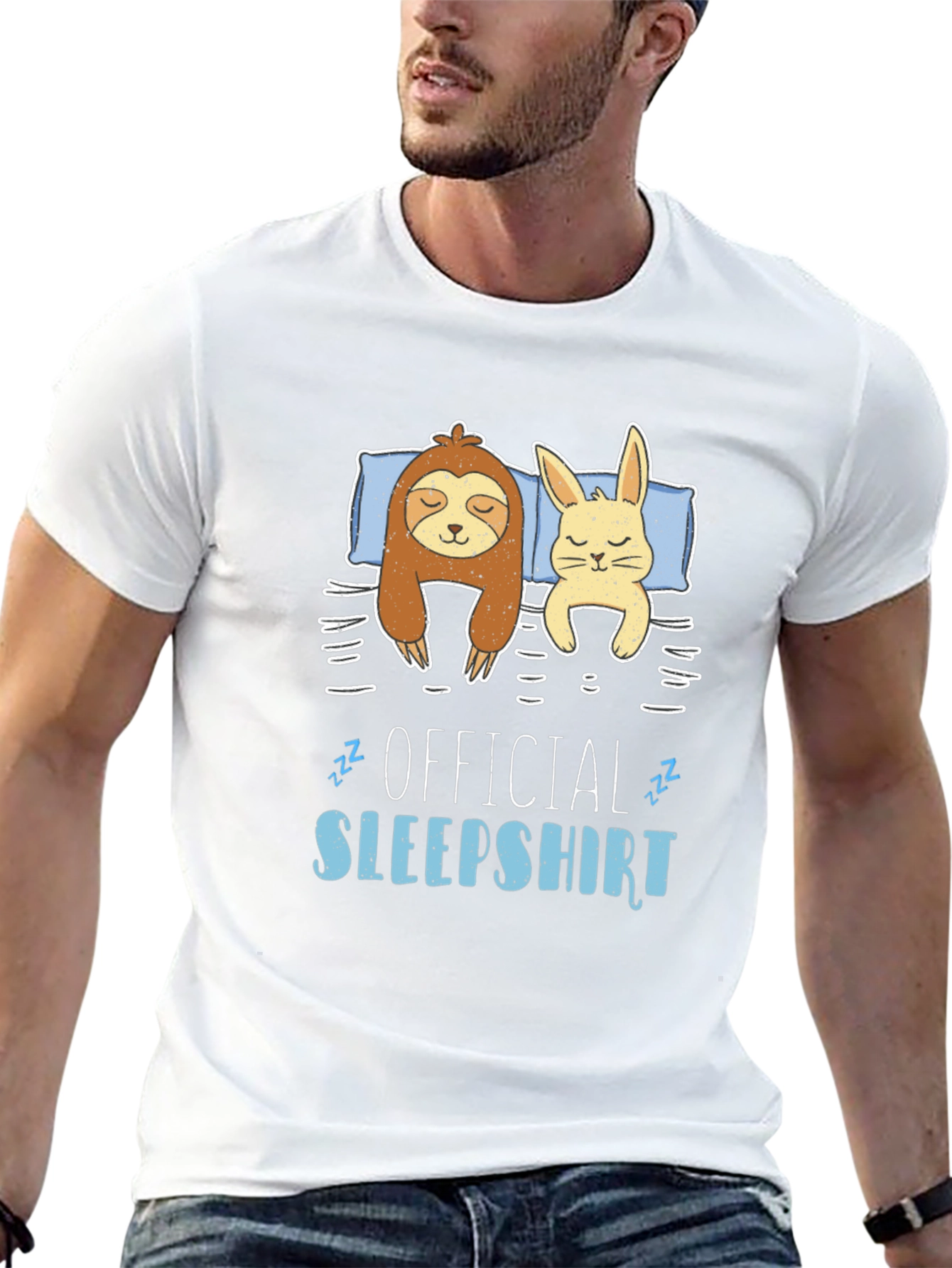 Official Sleepshirt Sloth Bunny T-Shirt