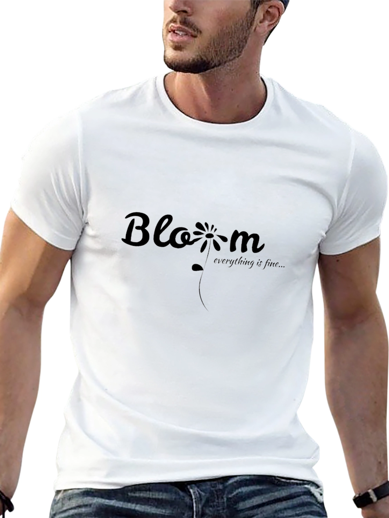 Bloom Graphic Tee - Everything is Fine Crew Neck