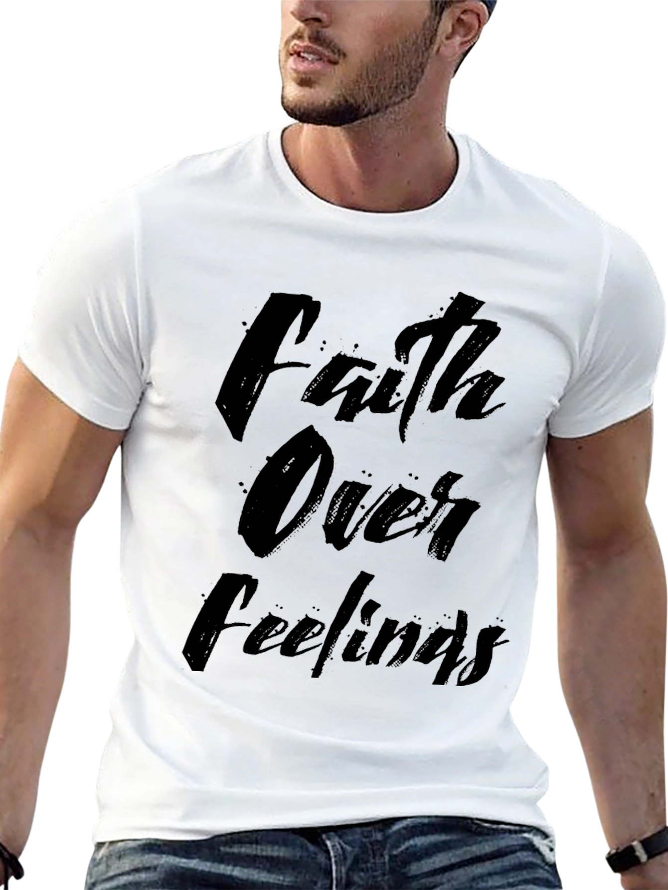 Faith Over Feelings Graphic T-Shirt