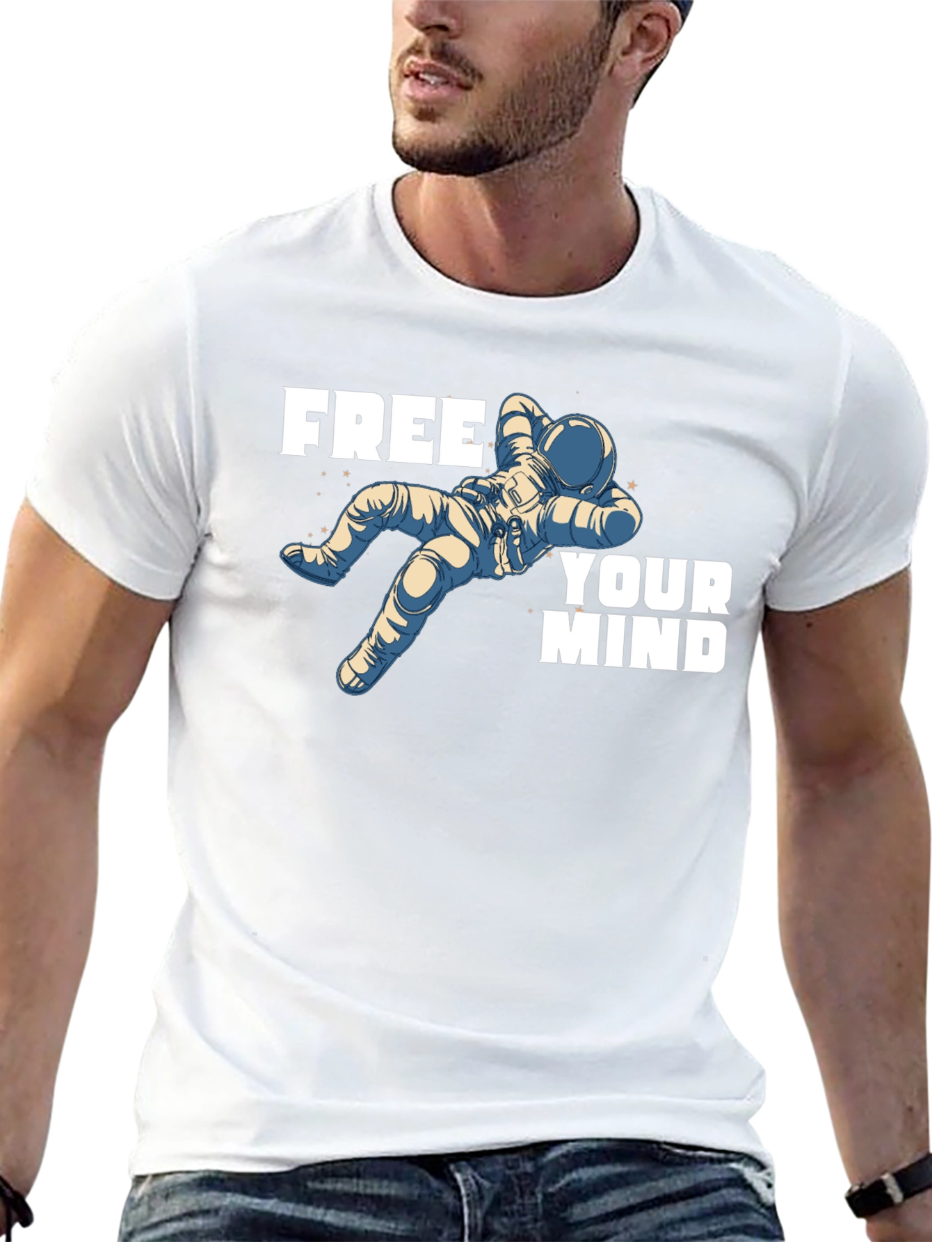 Relaxed Astronaut Black T-Shirt