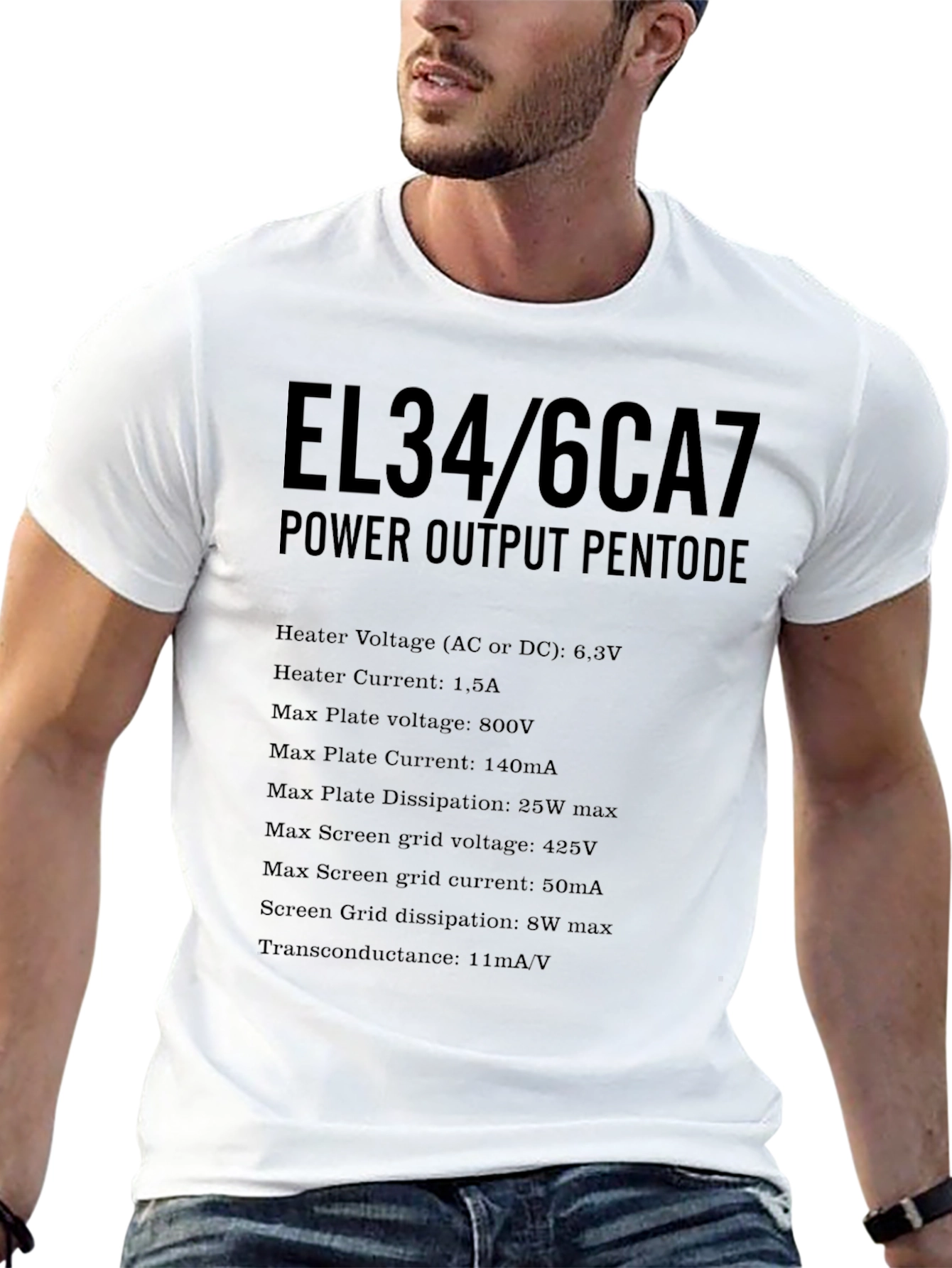 EL34/6CA7 Power Output Pentode T-Shirt