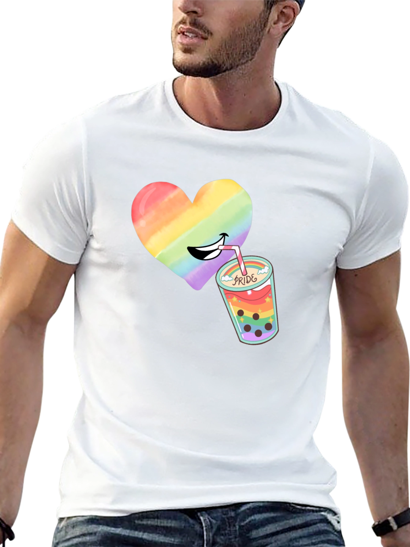 Pride Heart Bubble Tea T-Shirt
