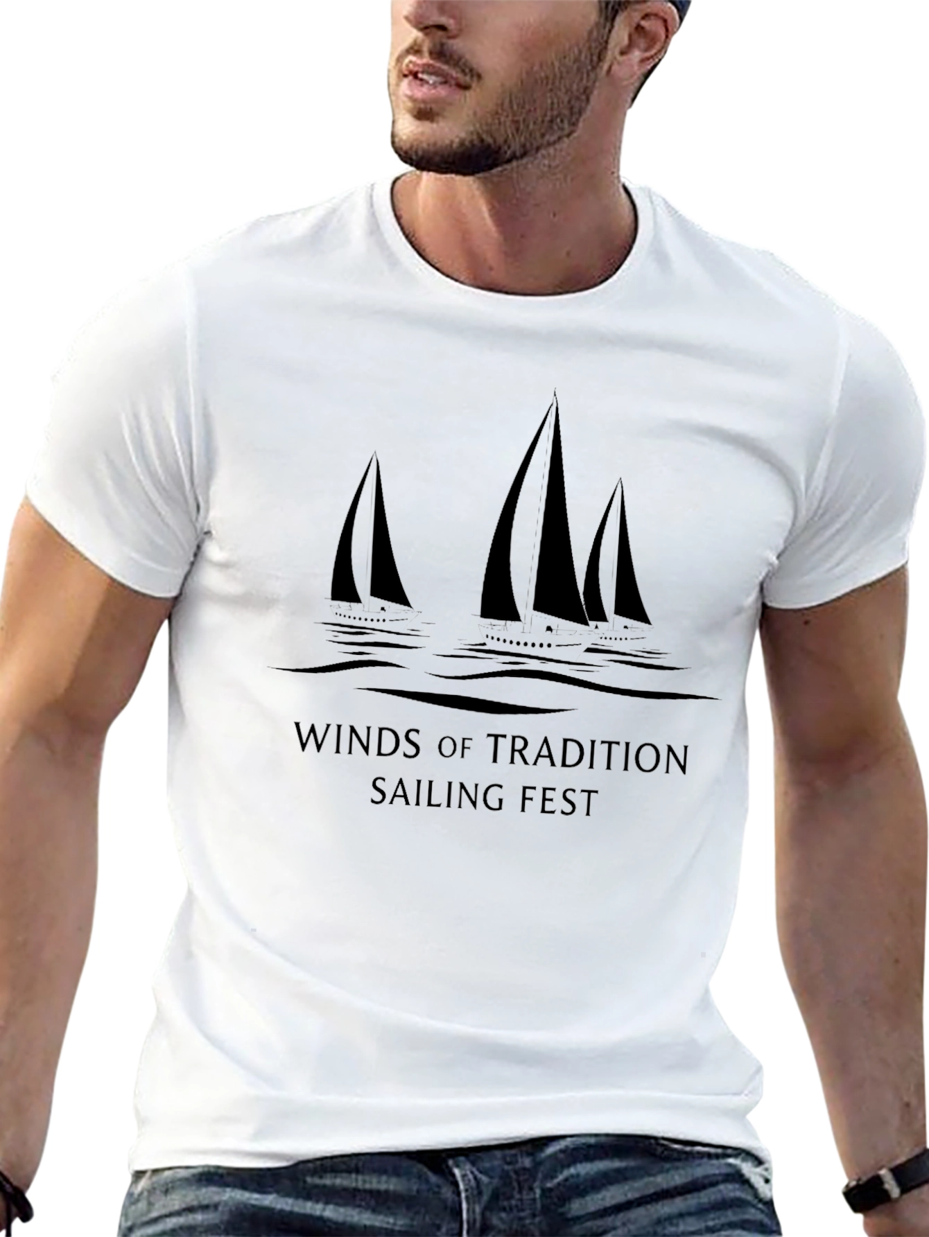 Winds of Tradition Sailing Fest Black T-Shirt