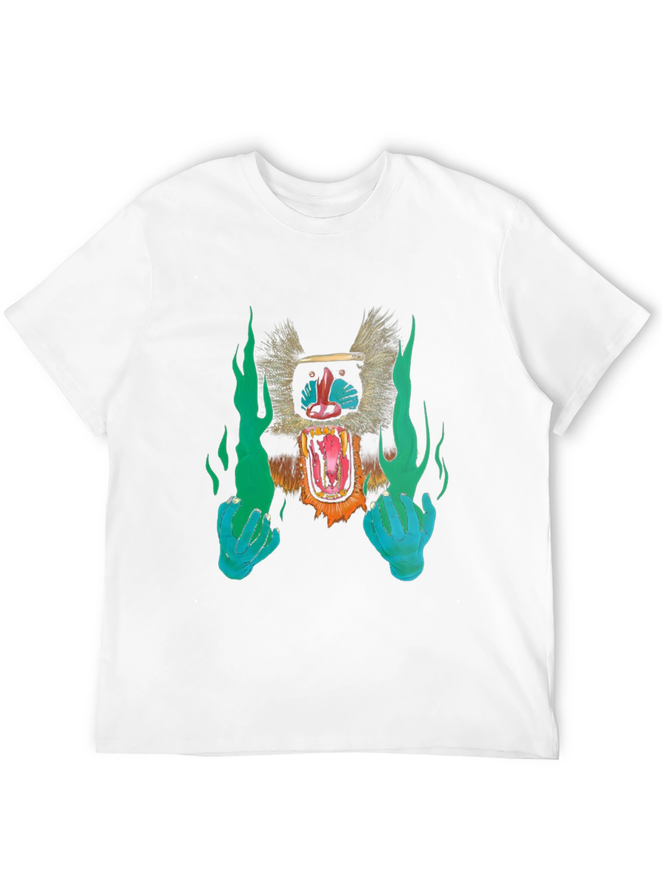 Monkey Rage Graphic Tee - Black