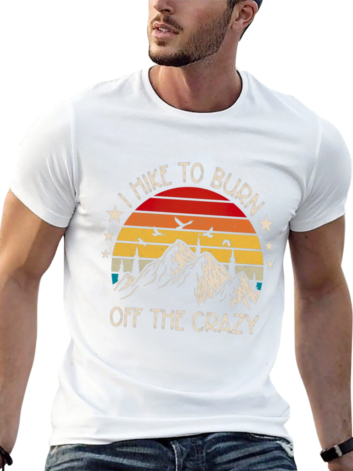 Hike To Burn Off The Crazy Graphic T-Shirt