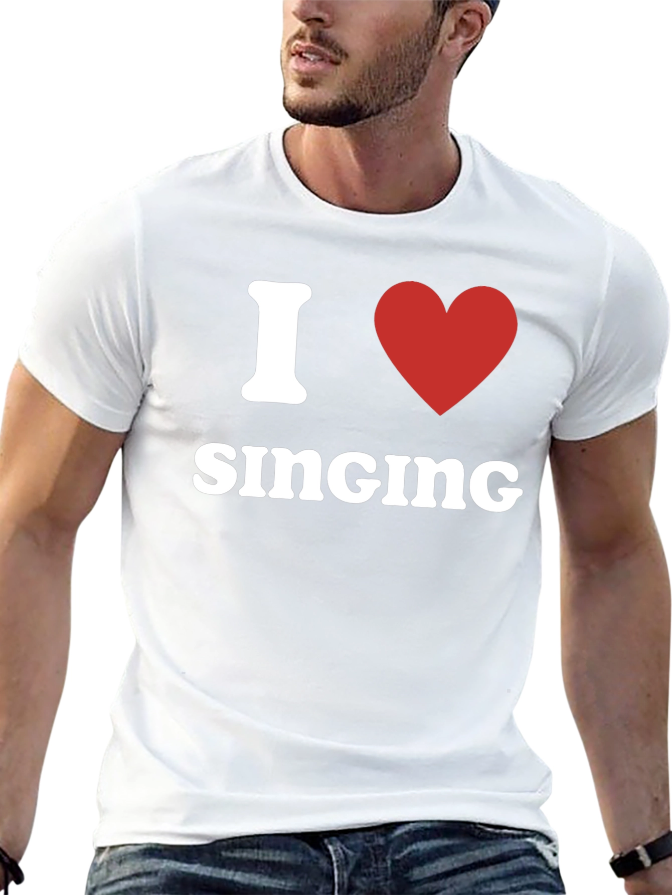 I Heart Singing Black T-Shirt