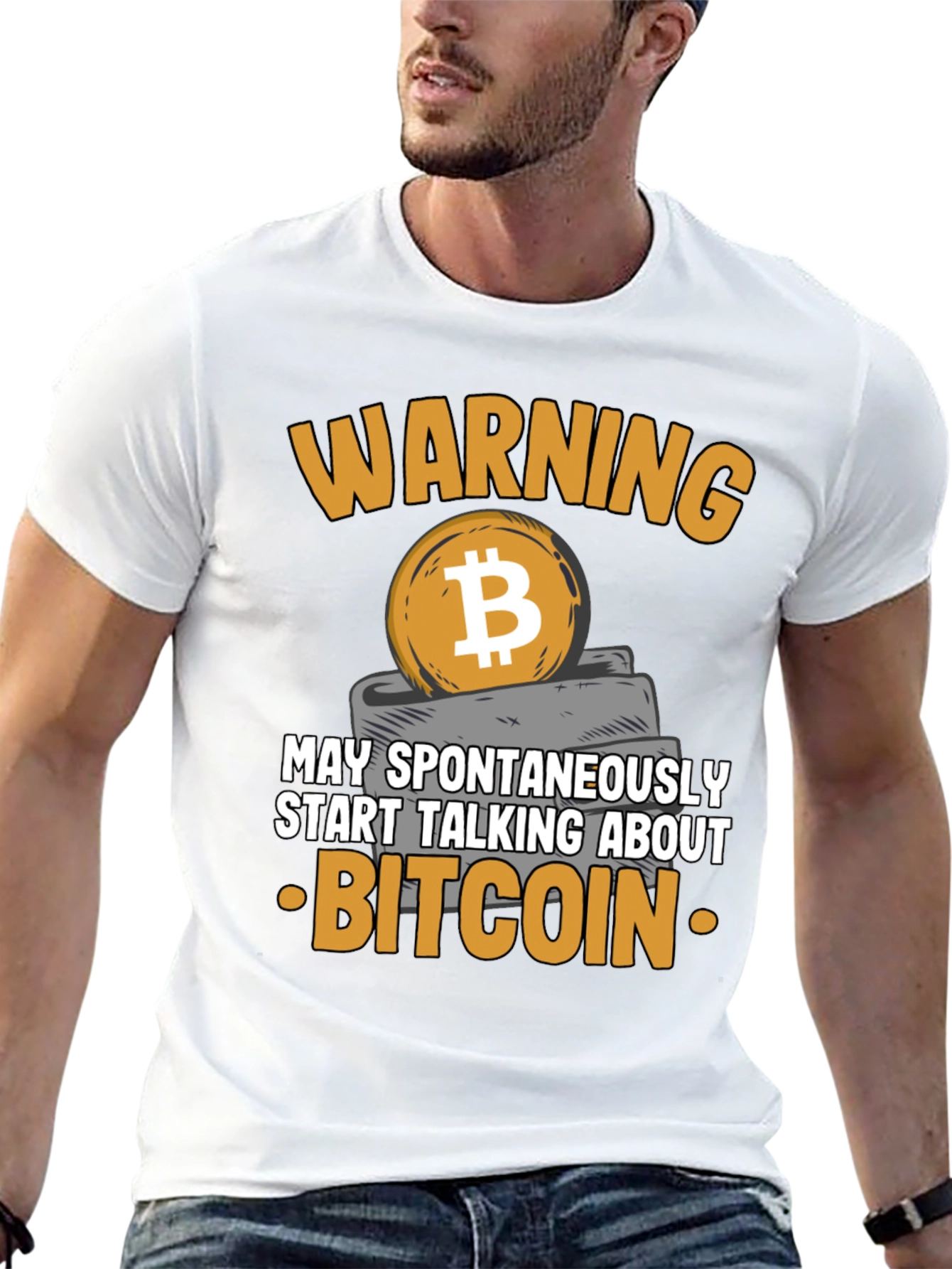 Warning Bitcoin T-Shirt