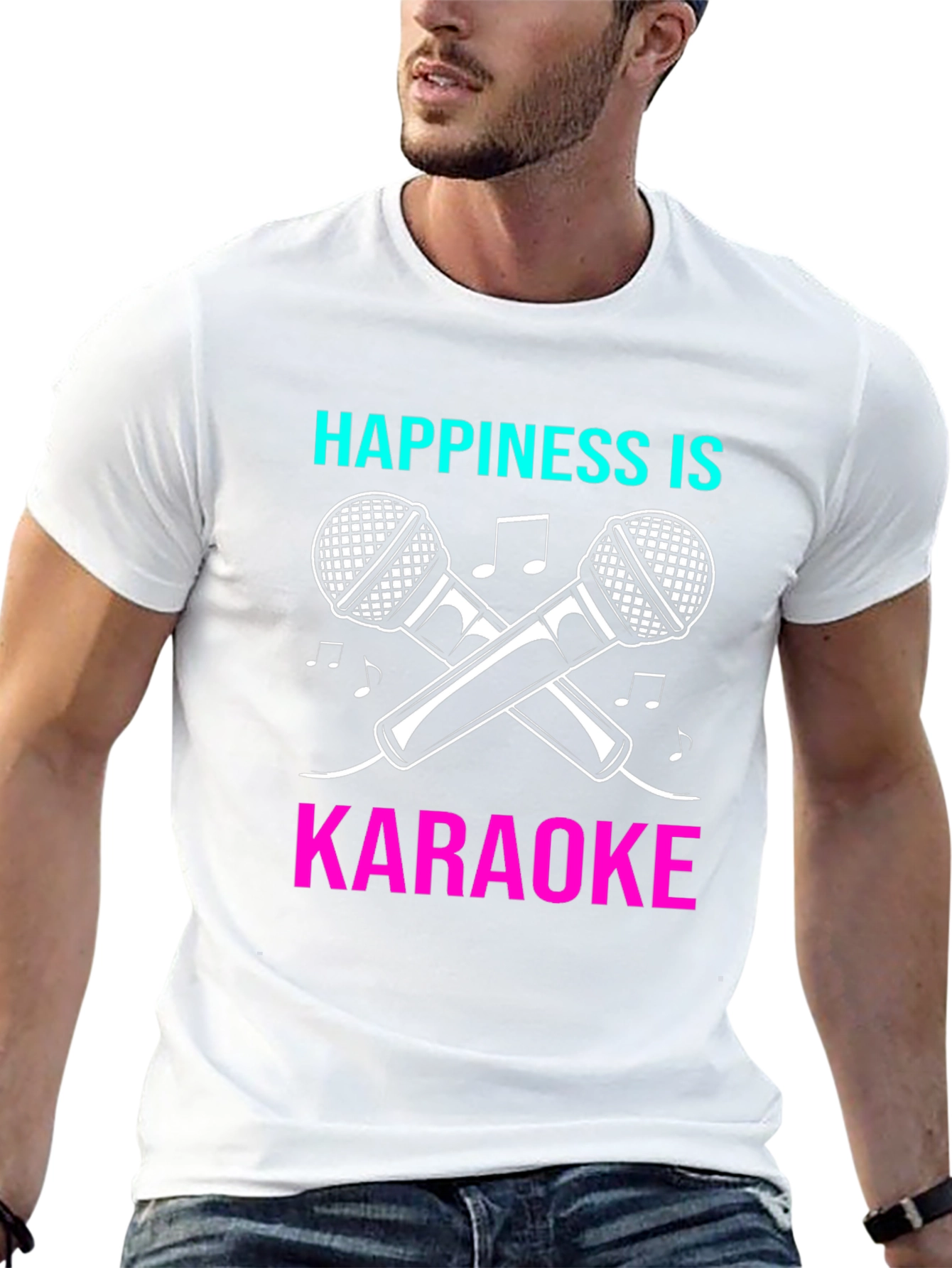 Happiness is Karaoke Graphic T-Shirt