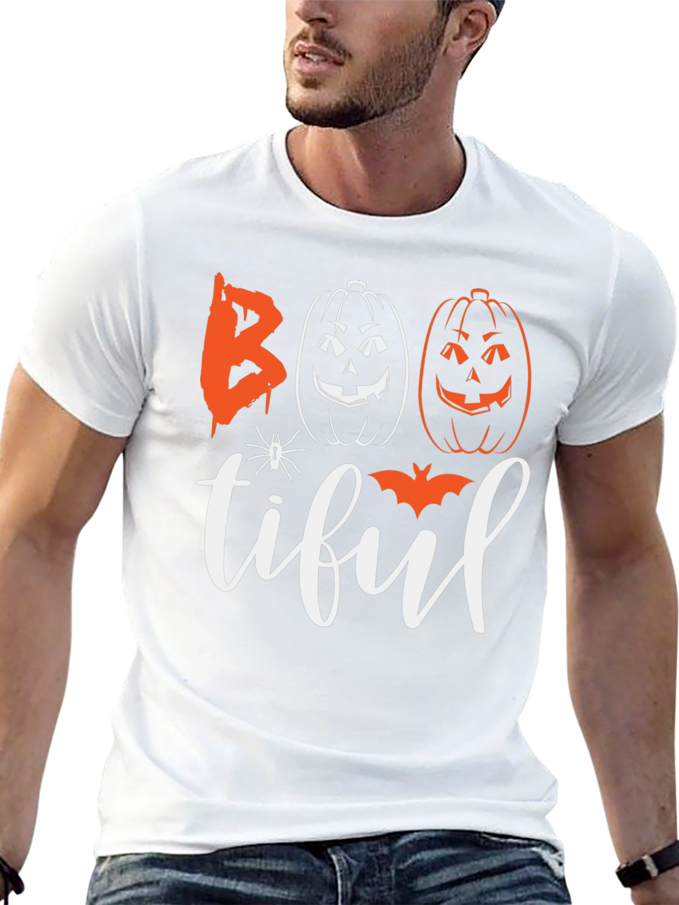 Boo-tiful Halloween Graphic Tee - Black
