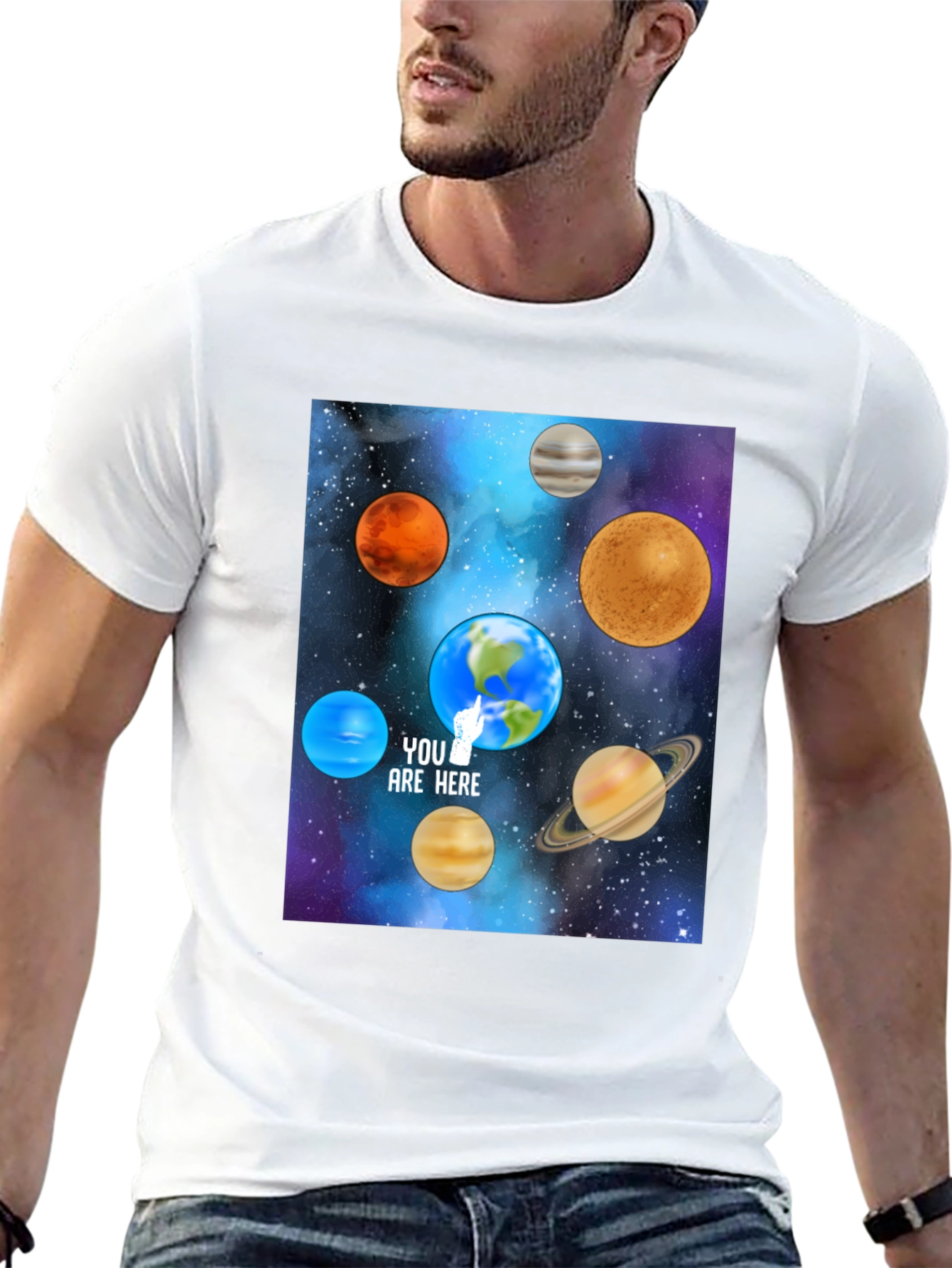 Planets T-Shirt - You Are Here Space Tee