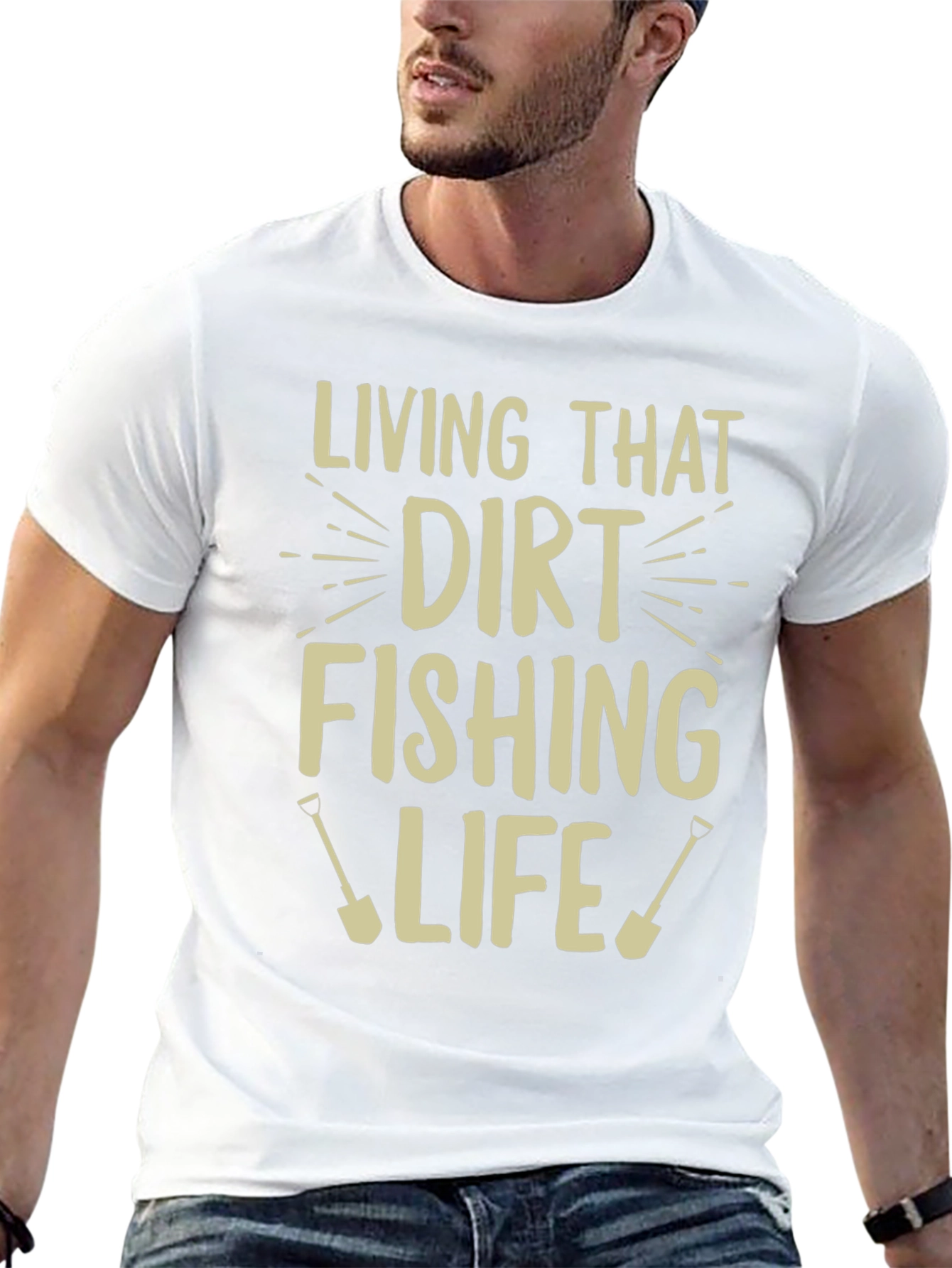 Dirt Fishing Life T-Shirt Funny Hobby Tee