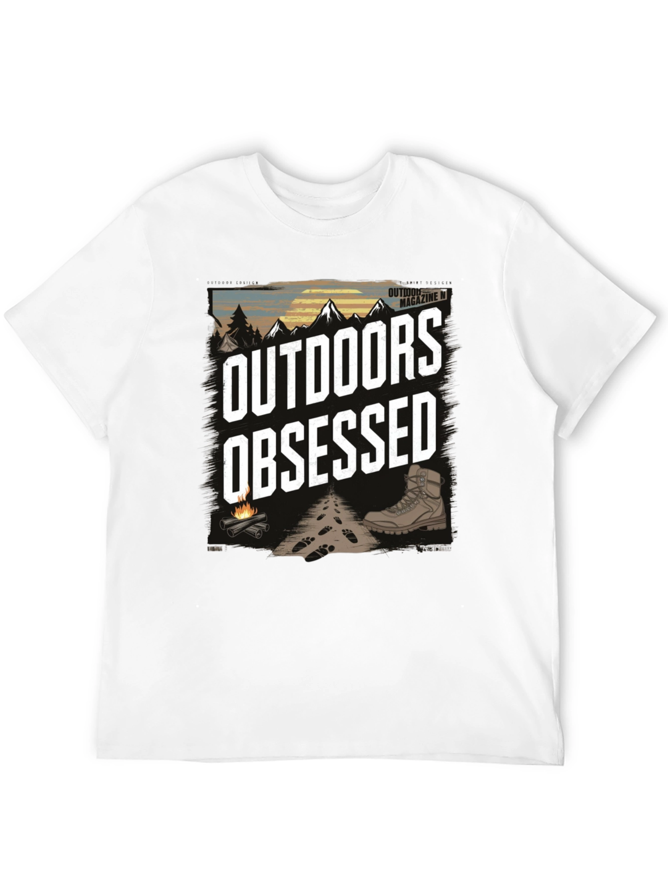Outdoors Obsessed Graphic T-Shirt