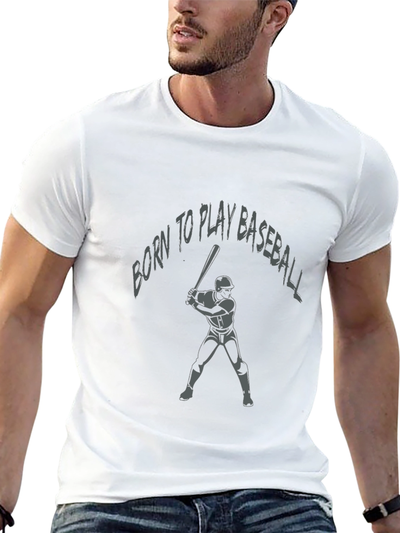 Born to Play Baseball Graphic Tee