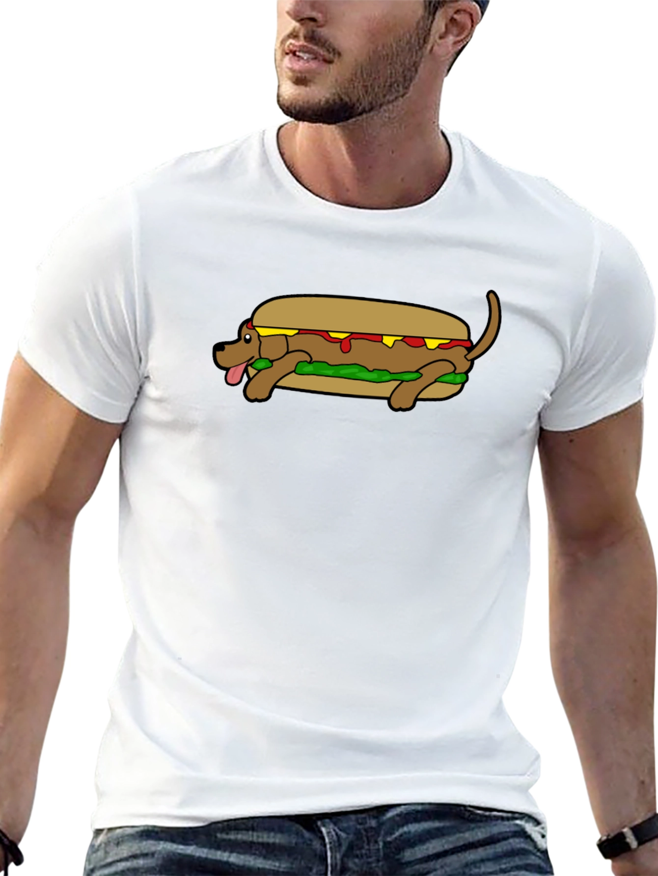 Hot Dog Dog T-Shirt Funny Wiener Dog Tee