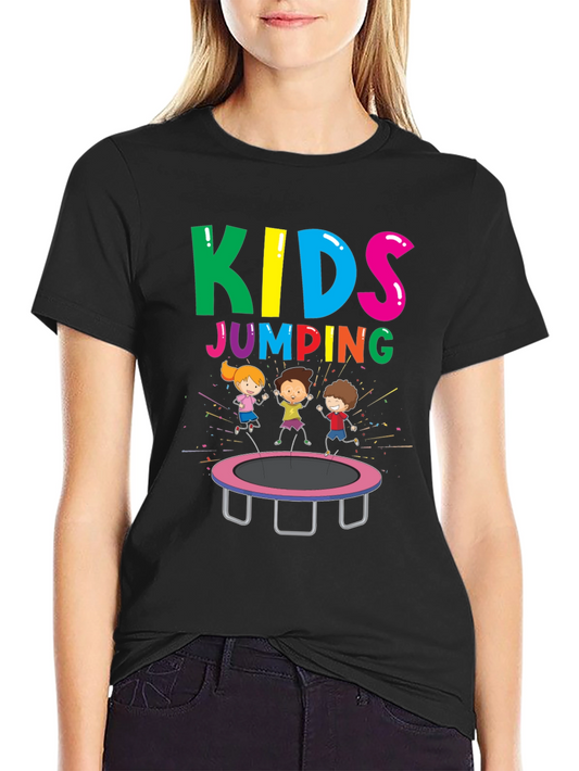 Kids Jumping T-Shirt - Fun Graphic Tee
