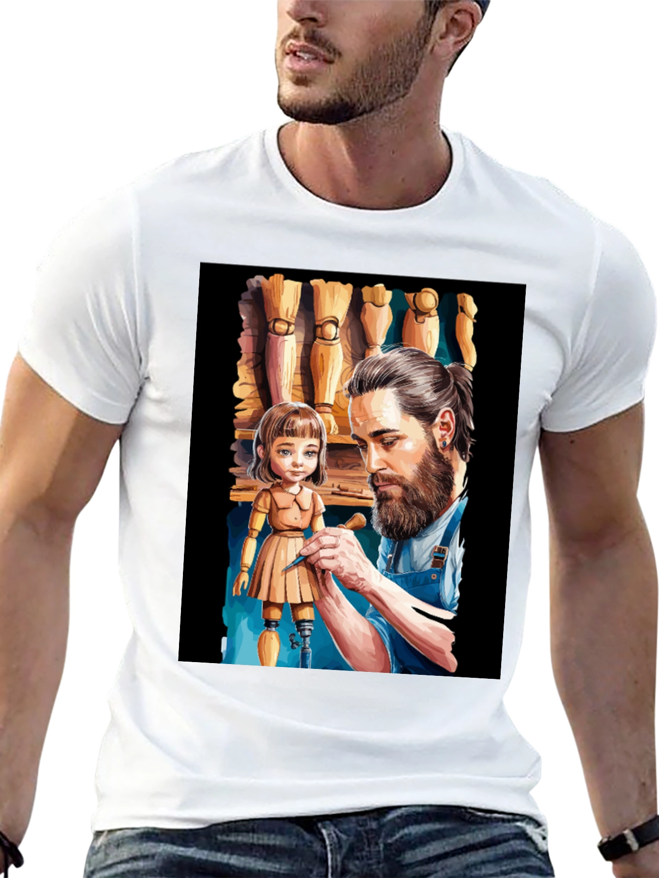 Artisan T-Shirt: Sculptor & Doll Design
